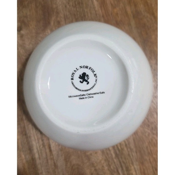 Royal Norfolk Lemon Citrus Cereal/soup/cereal Bowl, 5.5-in New Pattern Lot Of 2 - Picture 4 of 4